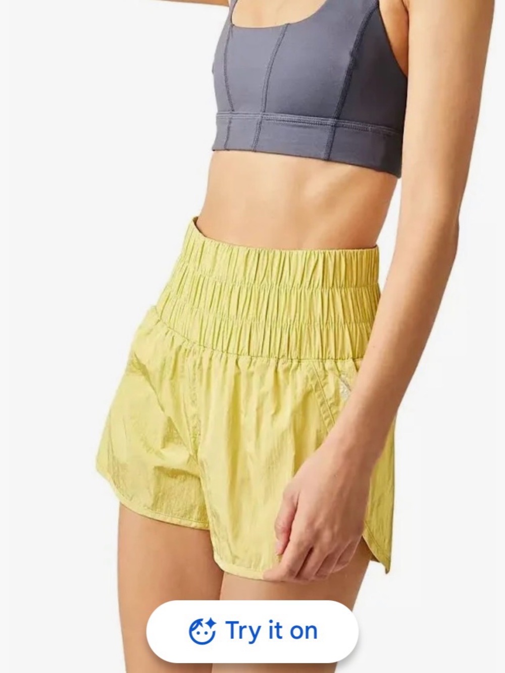 Free People Movement “the way home” High-Waist shorts
